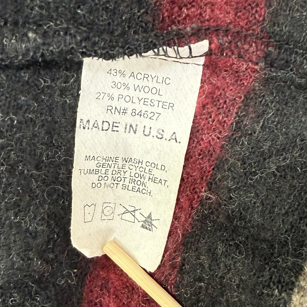 VTG Bear Ridge Outfitters Wool Rustic Western Aztec Vest Jacket Sz XL Cabincore - Picture 6 of 13